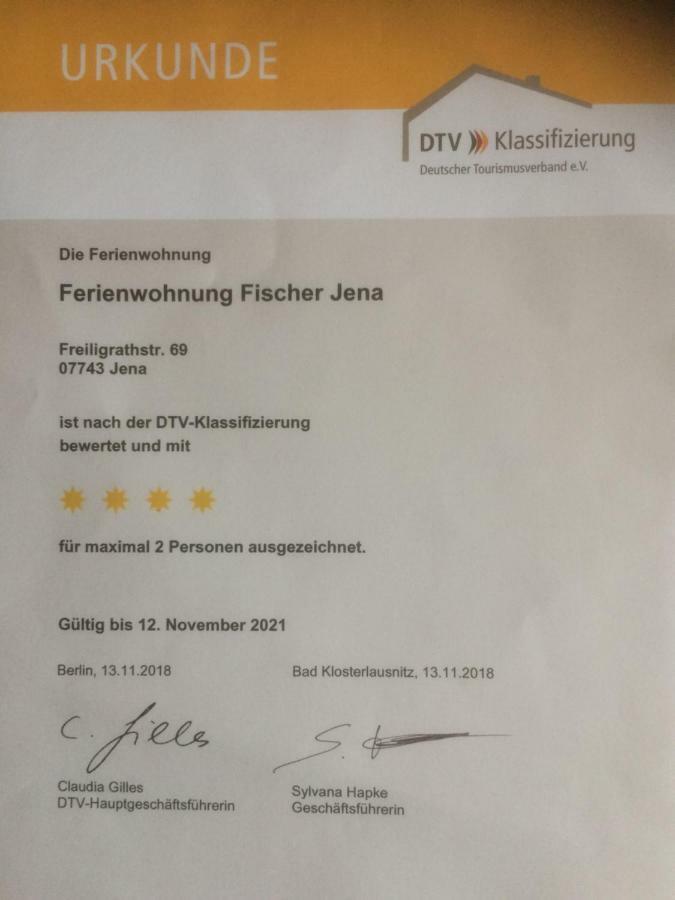 Ferienwohnung Fischer Jena Zewnętrze zdjęcie